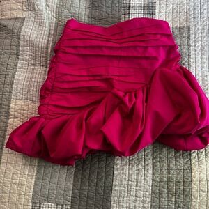 Zara Pink Voluminous Mini Skirt